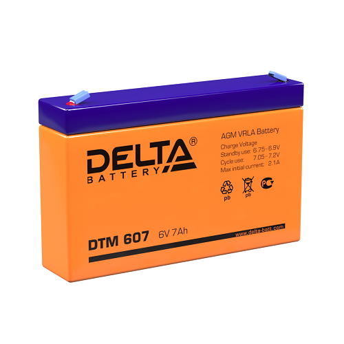 Аккумулятор DELTA 7 А*ч DTM607