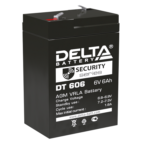 Аккумулятор DELTA 6 А*ч DT606