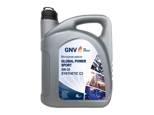 GNV Global Power Sport 5W-30 Synthetic C3, SN/CF (канистра 4 л.) (аналог Q8 GLL)