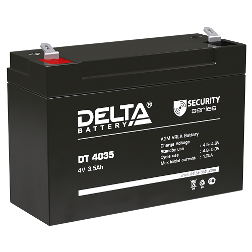 Аккумулятор DELTA 35 А*ч DT4035