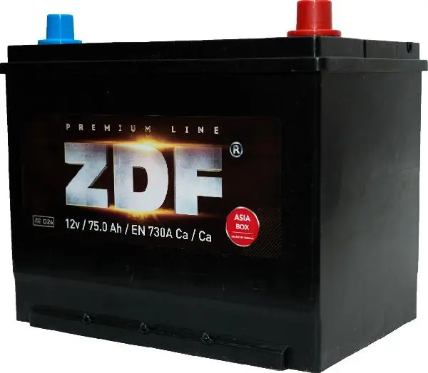 Аккумулятор ZDF 75 А*ч 6СТ-75 ASIA евро