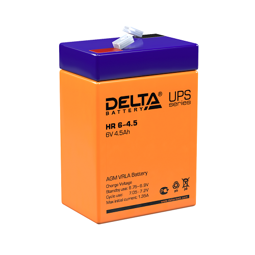 Аккумулятор DELTA 45 А*ч HR 6-4.5