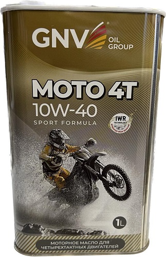 GNV Moto 4T 10W40 Sport Formula (метал.канистра 1л.) 