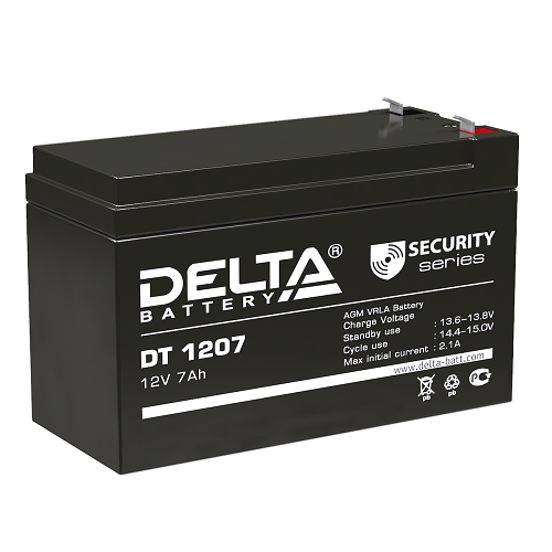 Аккумулятор DELTA 7 Ач 12 V Китай