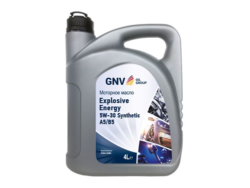 GNV EXPLOSIVE ENERGY SYNTHETIC  5w-30 ACEA A5/B5, Ford M2C 913-D (канистра 4 л.) (ан. Q8 Techno FE)