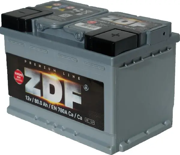 Аккумулятор ZDF 80 А*ч 6СТ-80 евро