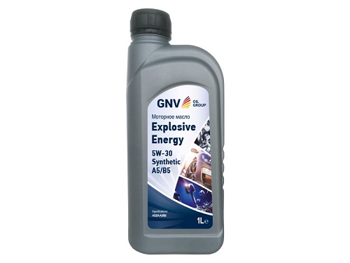 GNV EXPLOSIVE ENERGY SYNTHETIC  5w-30 ACEA A5/B5, Ford M2C 913-D (канистра 1 л.) (ан. Q8 Techno FE)