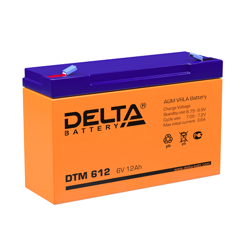 Аккумулятор DELTA 12 Ач 6 V Китай