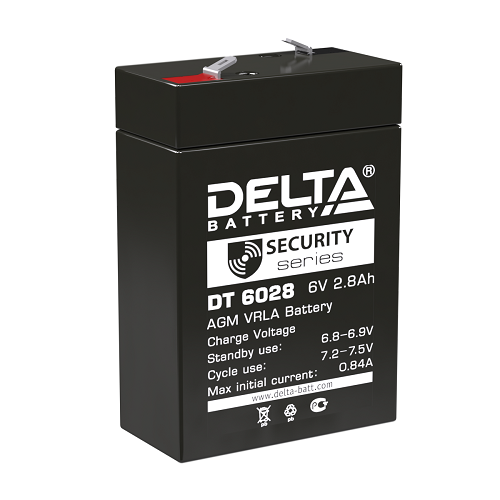 Аккумулятор DELTA 2,8 Ач 6 V Китай