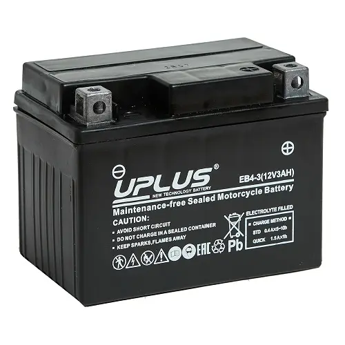 Аккумулятор UNIPLUS (UPLUS) 3 А*ч EB4-3 (AGM)