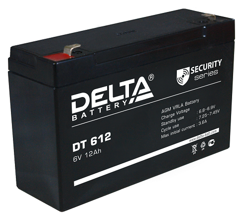 Аккумулятор DELTA 12 Ач 6 V Китай