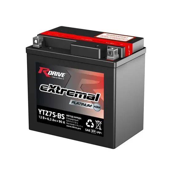 Аккумулятор RDrive 63 А*ч YTZ7S-BS