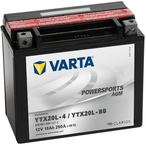 Аккумулятор VARTA 18 А*ч 518 901 025