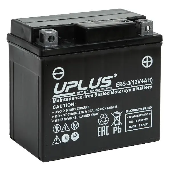 Аккумулятор UNIPLUS (UPLUS) 4 А*ч EB5-3 (AGM)