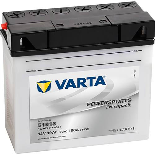 Аккумулятор VARTA 19 А*ч 519 013 010