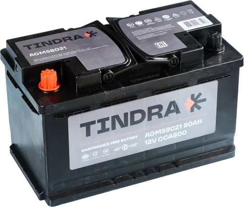 Аккумулятор TINDRA 80 А*ч AGM 58021