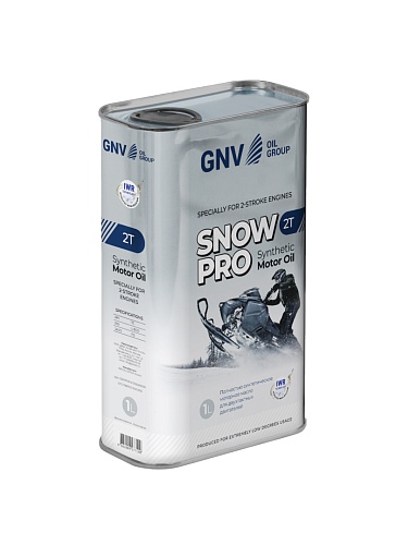 GNV SNOW PRO 2T (мет.канистра 1л.) полн.синтетич.моторное масло для двухтактн. двигателей снегоходов