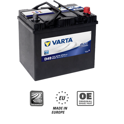 Аккумулятор VARTA 65 Ач 12 V ЕС