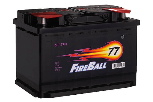 Аккумулятор FireBall 77 Ач 12 V Россия