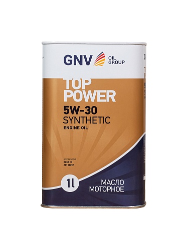 GNV Top Power 5W-30 Syntetic VW 504.00/507.00 (мет.канистра 1л.) (аналог Q8 VX LL)