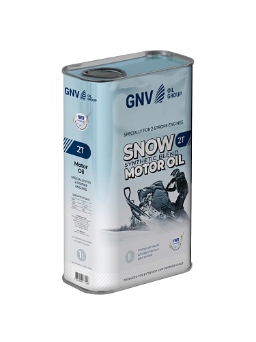 GNV SNOW 2T (мет.канистра 1л.) моторное масло для двухтактных двигателей снегоходов
