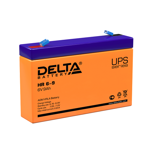 Аккумулятор DELTA 9 Ач 6 V Китай